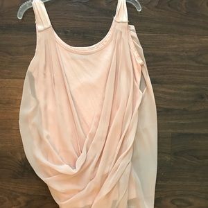 Chiffon drape tank